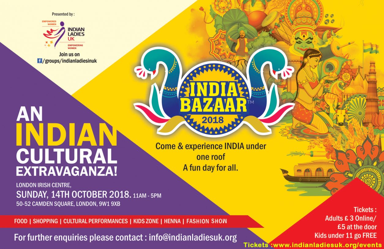 INDIA BAZAAR 2018 returns for the 3rd year in Camden Indian Ladies UK